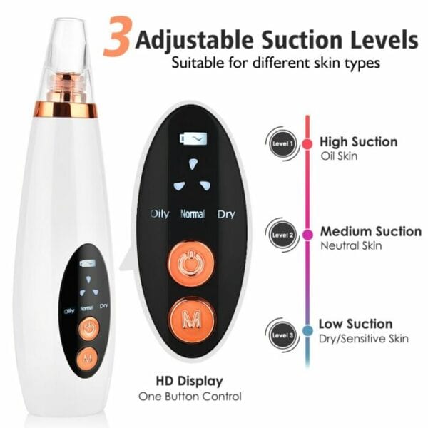 Electric Blackhead Remover Cleaner Pore Vacuum Nose Black Spots Extractor Acne Cleanser Tool Skin Care Facial Against Black Dot