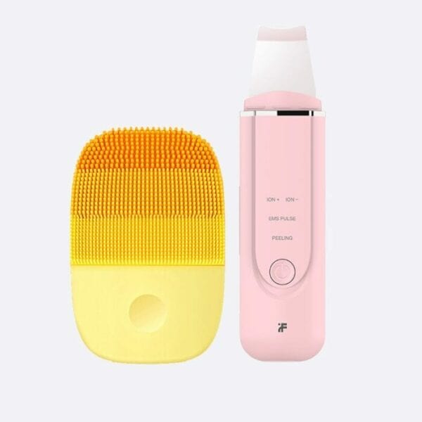Inface Facial Cleansing Brush & Ultrasonic Ion Cleansing Skin Scrubber For Face Massager Facial Cleansing Beauty Skin Care Tools
